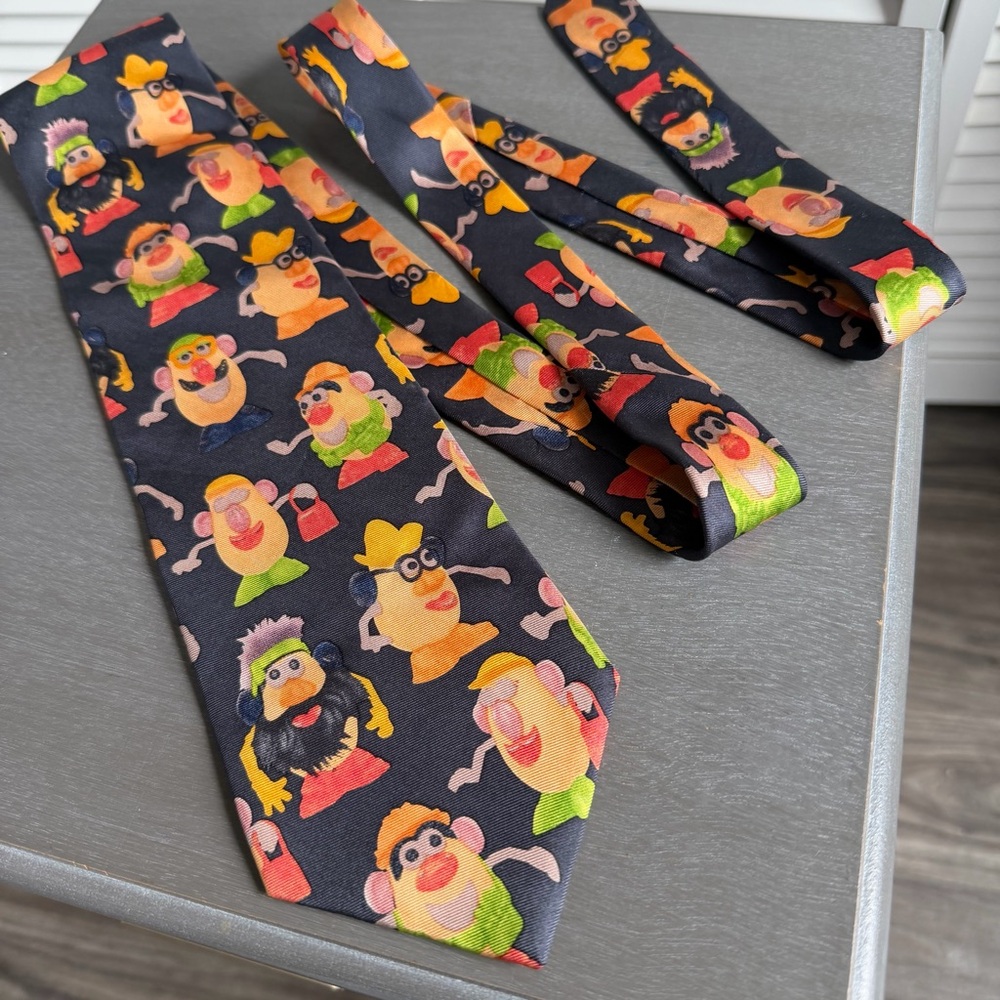 Ralph Marlin Necktie Mr. Potato Head Vintage 90's Hasbro Tie Made In USA